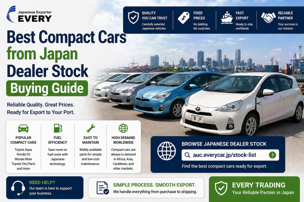 Best Compact Cars from Japan Dealer Stock Buying Guide