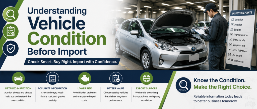 Vehicle Operating Condition Understanding Vehicle Condition Before Import